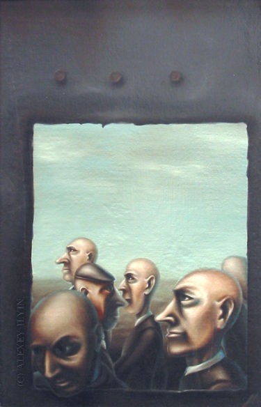 Картина под названием "Окно" - Алексей Ильин, Подлинное произведение искусства, Другой
