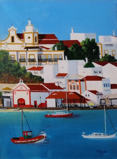 Pintura titulada "ALVOR 2 (Algarve,Po…" por Inês Dourado, Obra de arte original, Oleo