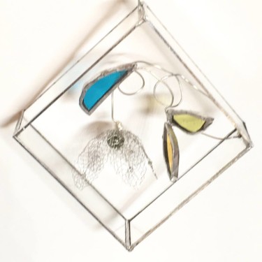 Sculpture titled "Composition verre e…" by Stéphanie Salinères, Original Artwork, Glass