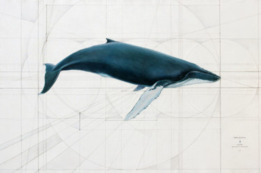 Peinture intitulée "Humpback whale" par Elmar Magerram, Œuvre d'art originale, Acrylique