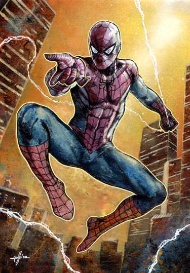 Éclats Héroïques : Spider-Man Aquatique, Digital Arts by Frédéric