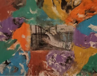 Painting titled "Confini 06" by Marco Bagatin, Original Artwork, Collages