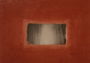 Pittura intitolato "Sentieri 03" da Marco Bagatin, Opera d'arte originale, Collages