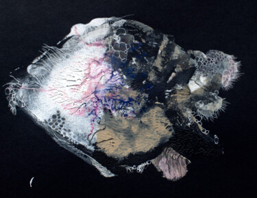 Pittura intitolato "Fish" da Inframmenti, Opera d'arte originale, Acrilico