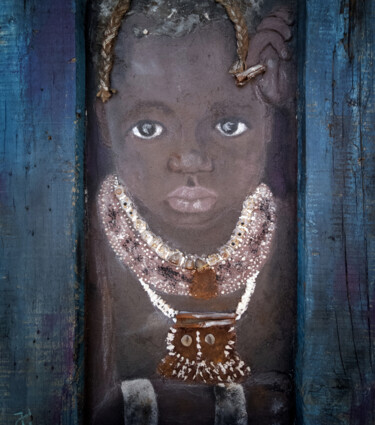 Картина под названием "Original Mixed Medi…" - Inga Golli, Подлинное произведение искусства, Акрил Установлен на Деревянная…