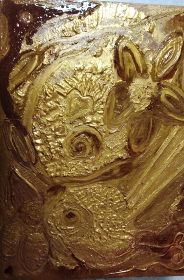Peinture intitulée "Золота не бывает мн…" par Inga Kurganskaia, Œuvre d'art originale, Acrylique