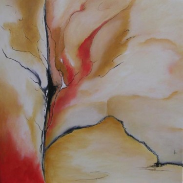 Painting titled "Baum der Freude" by Ingemalt, Original Artwork, Oil