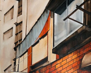Malarstwo zatytułowany „Windows” autorstwa Inge Coolen, Oryginalna praca, Olej