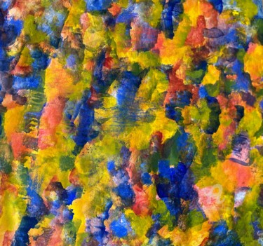 Ζωγραφική με τίτλο "Abstract composed I" από Ingela Wallgren Lindgren, Αυθεντικά έργα τέχνης, Τέμπερα