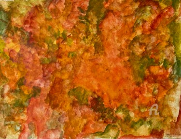 Schilderij getiteld "Autumn" door Ingela Wallgren Lindgren, Origineel Kunstwerk, Tempera