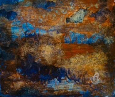 "Autumn ground" başlıklı Tablo Ingela Wallgren Lindgren tarafından, Orijinal sanat, Zamklı boya