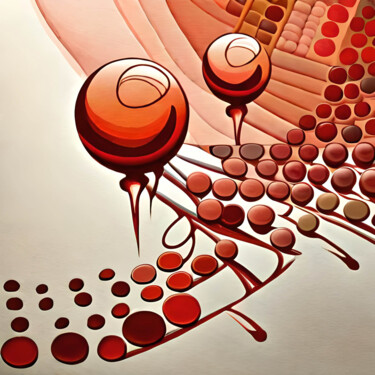"Red Balloon" başlıklı Dijital Sanat Ingo Caun tarafından, Orijinal sanat, AI tarafından oluşturulan görüntü