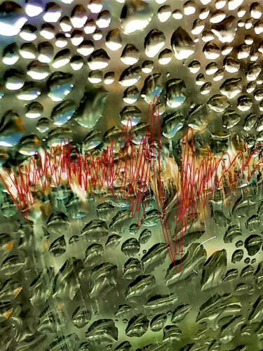 Photography titled "Raindrops symphony…" by Ingrid Blaurock, Original Artwork, Digital Photography