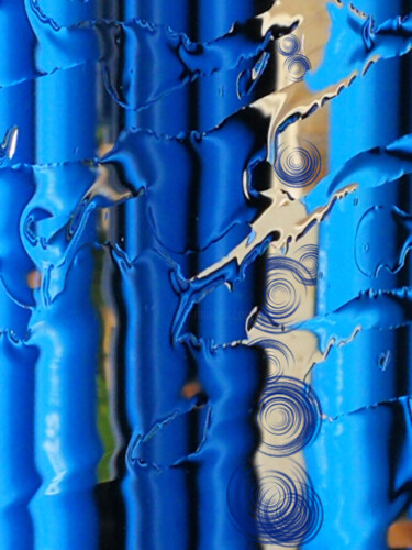Fotografia intitolato "Blue water tops bet…" da Ingrid Blaurock, Opera d'arte originale, Fotografia digitale Montato su Allu…