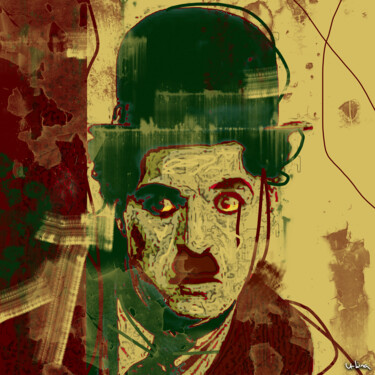 Digital Arts με τίτλο "Chaplin" από Iñigo Urbina, Αυθεντικά έργα τέχνης, Ψηφιακή ζωγραφική