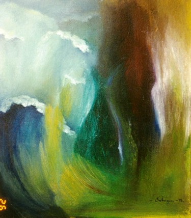 Pintura titulada "A storm of passions." por Inita Sabanska, Obra de arte original, Oleo