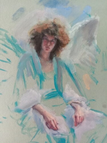 Painting titled "My wings" by Inna Lesechko, Original Artwork, Oil