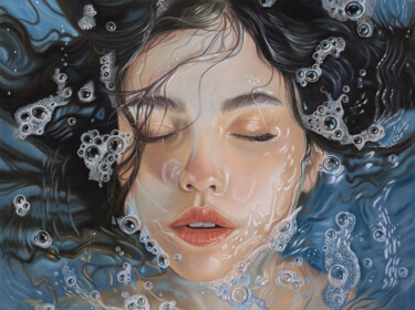 Desenho intitulada "On the surface of t…" por Inna Medvedeva, Obras de arte originais, Pastel