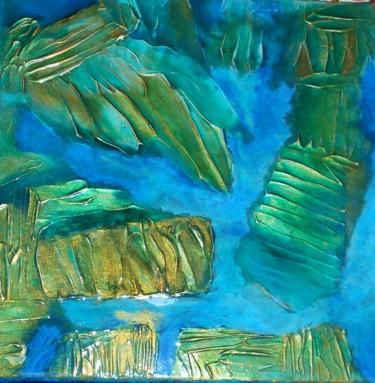 Peinture intitulée "La Source bleue 2" par Innox, Œuvre d'art originale, Acrylique