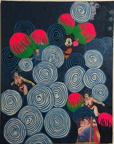 Pittura intitolato "Hallucinogènation !…" da Innox, Opera d'arte originale, Acrilico