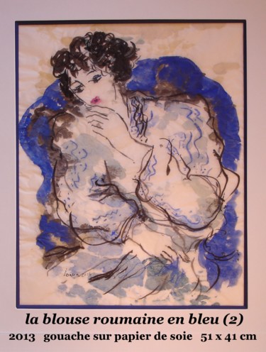 Pintura titulada "blouse roumaine en…" por Ioana, Obra de arte original, Oleo