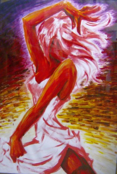 绘画 标题为“Flamenca” 由Io Zárate, 原创艺术品, 丙烯