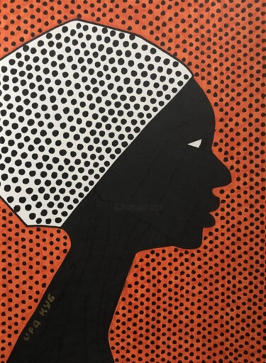 Zeichnungen mit dem Titel "Africa VI" von Ira Kub, Original-Kunstwerk, Marker
