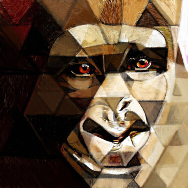 Pintura intitulada "Monkey 3" por Ira Tsantekidou, Obras de arte originais, Pintura digital