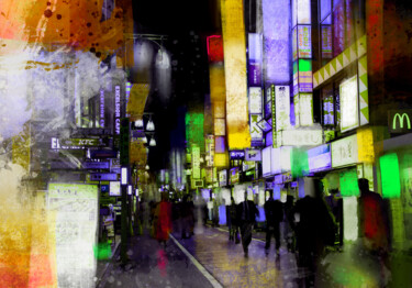Painting titled "Tokio 1" by Ira Tsantekidou, Original Artwork, Digital Painting