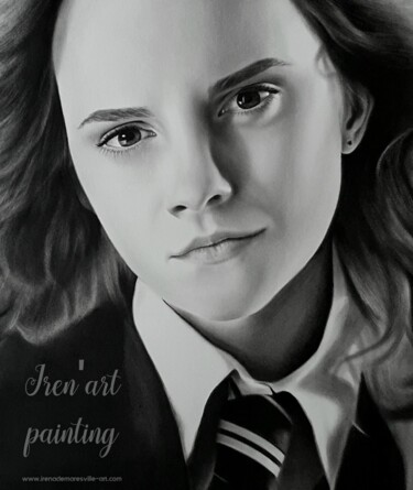 Картина под названием "Hermione Granger" - Iren'Art Painting, Подлинное произведение искусства, Масло