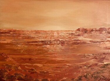 Peinture intitulée "Avenda , Sunset" par Irena Dukule, Œuvre d'art originale, Huile