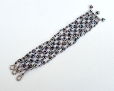 Design titled "Black pearls lace c…" by Irena Zelickman, Original Artwork, Jewelry