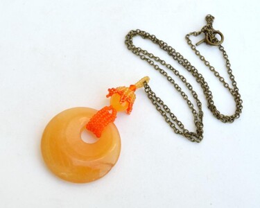 Design / Projektowanie użytkowe zatytułowany „Sunny quartz pendant” autorstwa Irena Zelickman, Oryginalna praca, Biżuteria
