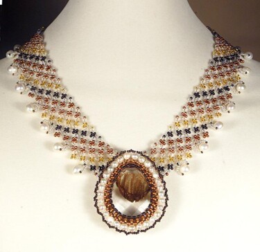 Design intitulada "Statement necklace…" por Irena Zelickman, Obras de arte originais, Jóias