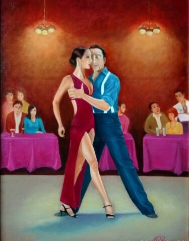 Painting titled "Tango (of the serie…" by Irene Nekrasova, Original Artwork, Oil