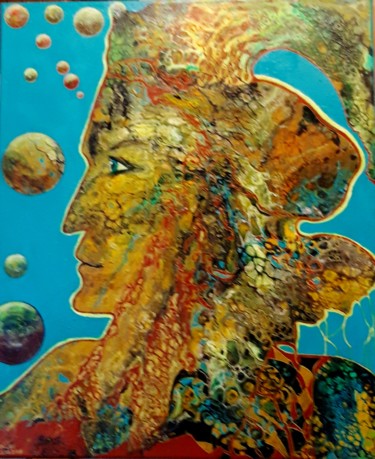 Peinture intitulée "Imperator" par Irene Mitawski, Œuvre d'art originale, Acrylique