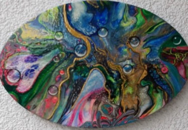 Painting titled "Oval" by Irene Mitawski, Original Artwork, Acrylic