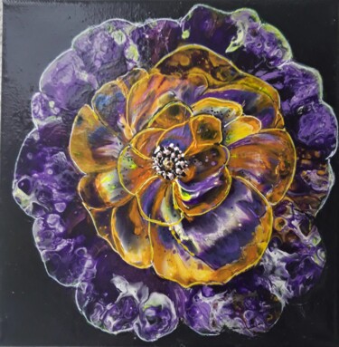 绘画 标题为“Abstrakte Blume 3” 由Irene Mitawski, 原创艺术品, 丙烯