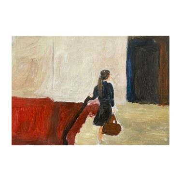 Painting titled "The Stairs" by Irfan Ajvazi, Original Artwork, Acrylic
