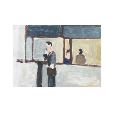 Painting titled "The Conversations" by Irfan Ajvazi, Original Artwork, Acrylic