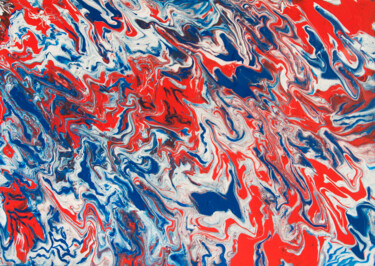 "Abstract fluid art…" başlıklı Tablo Irina Afonskaya tarafından, Orijinal sanat, Akrilik Ahşap Sedye çerçevesi üzerine monte…