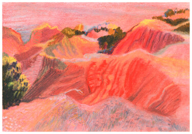 绘画 标题为“Algarve Landscape” 由Irina Kovaleva, 原创艺术品, 粉彩