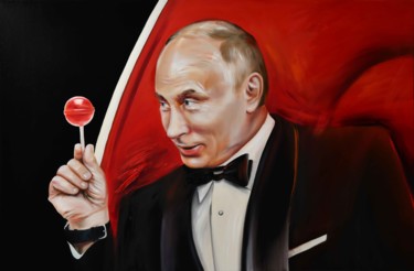 Painting titled "One Ohm President P…" by Irina Sazonova, Original Artwork, Oil