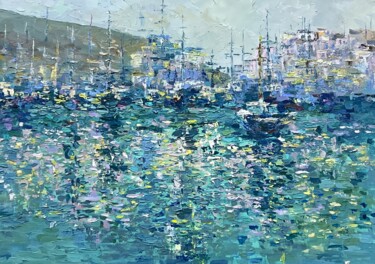 Pittura intitolato "Море. Будва" da Irina Uskoreva, Opera d'arte originale, Olio