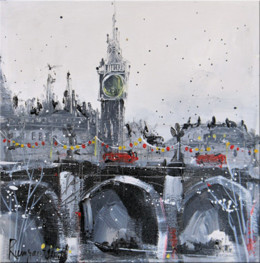 Peinture intitulée "London Festive Nost…" par Irina Rumyantseva, Œuvre d'art originale, Acrylique