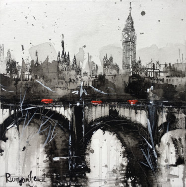 Painting titled "London Cityscape C0…" by Irina Rumyantseva, Original Artwork, Acrylic