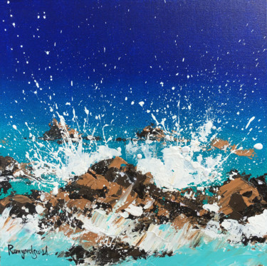 Malerei mit dem Titel "Ocean Waves 5" von Irina Rumyantseva, Original-Kunstwerk, Acryl