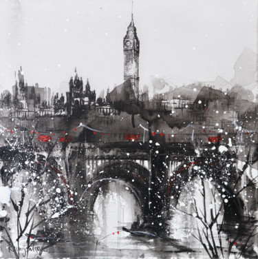 绘画 标题为“London Cityscape” 由Irina Rumyantseva, 原创艺术品, 丙烯