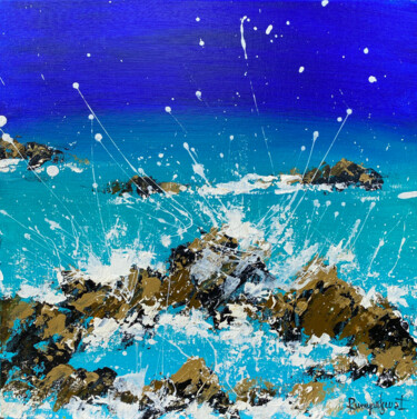 Pintura intitulada "Ocean Waves 10" por Irina Rumyantseva, Obras de arte originais, Acrílico