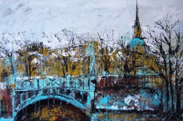 Schilderij getiteld "St Petersburg 2" door Irina Rumyantseva, Origineel Kunstwerk, Acryl